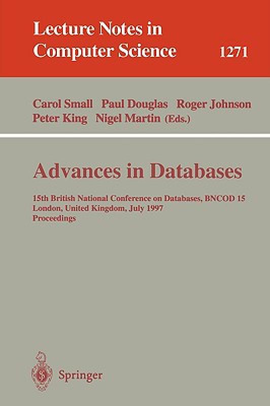 【预售】Advances in Databases: 15th British National