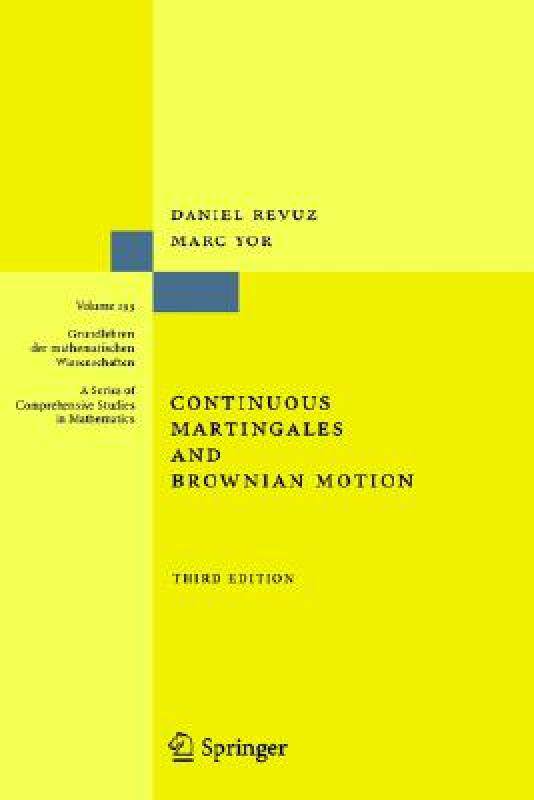 【预售】Continuous Martingales and Brownian Motion