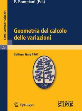 【预售】Geometria del Calcolo Delle Variazioni: Lectures