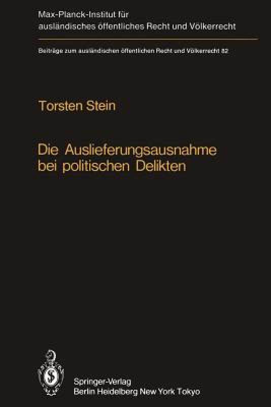 【预售】Die Auslieferungsausnahme Bei Politischen Delikten:
