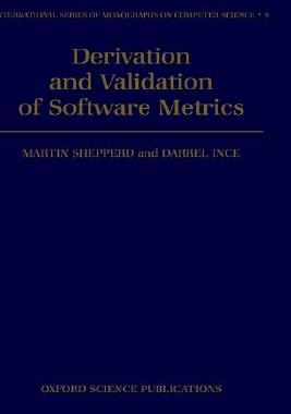 【预售】Derivation and Validation of Software Metrics