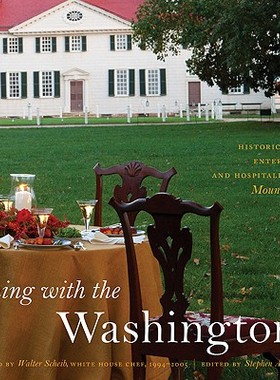 【预售】Dining with the Washingtons: Historic Recipes,