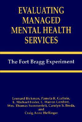 【预售】evaluating managed mental health services