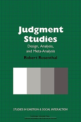 【预售】Judgment Studies: Design, Analysis, and