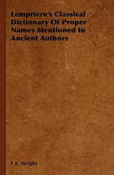 【预售】Lempriere's Classical Dictionary of Proper Names