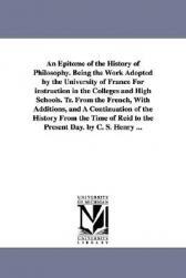 【预售】An Epitome of the History of Philosophy. Being the