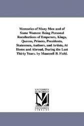 【预售】Memories of Many Men and of Some Women: Being