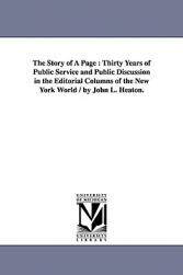 【预售】The Story of a Page: Thirty Years of Public Service