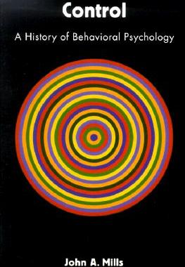 【预售】Control: A History of Behavioral Psychology