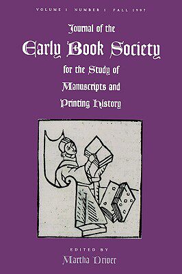 【预售】Journal of the Early Book Society Vol One