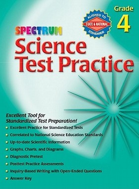 【预订】Spectrum Science Test Practice: Grade 4