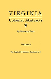 预售 Volume Virginia Abstracts. Colonial