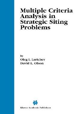 【预售】Multiple Criteria Analysis in Strategic Siting