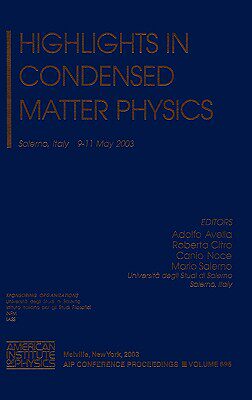 【预售】Highlights in Condensed Matter Physics: Salerno