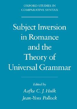 【预售】Subject Inversion in Romance and the Theory of