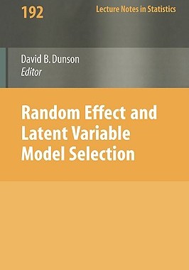 【预售】Random Effect and Latent Variable Model Selection