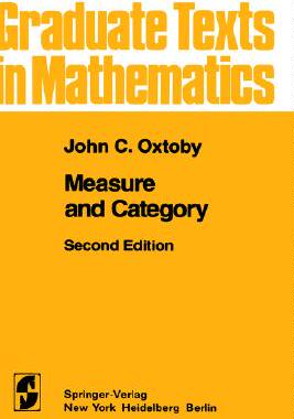 【预售】Measure and Category: A Survey of the Analogies