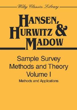 【预售】Sample Survey Methods And Theory, Volume 1, Paper