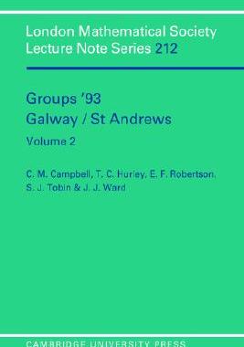 【预售】Groups '93 Galway/St Andrews: Volume 2