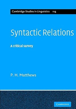 【预售】Syntactic Relations: A Critical Survey