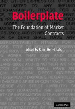 【预售】Boilerplate: The Foundation of Market Contracts
