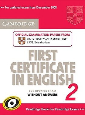 【预售】Cambridge First Certificate in English 2 Without