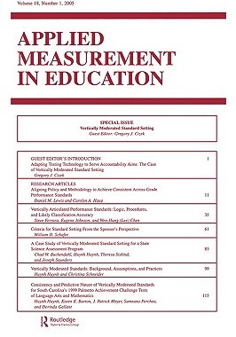 【预售】Vertically Moderated Standard Setting: A Special
