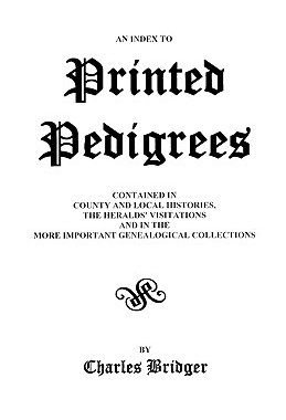【预售】An Index to Printed Pedigrees