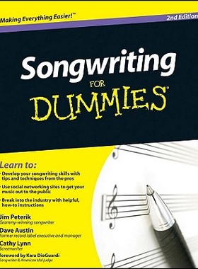 【预售】Songwriting For Dummies, 2Nd Edition