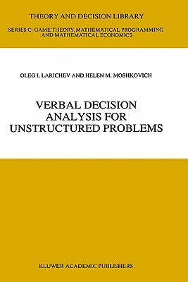 【预售】Verbal Decision Analysis for Unstructured Problems