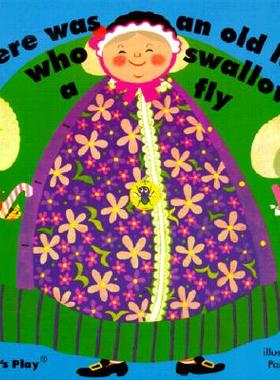 预售 英文原版 Child's Play纸板洞洞书 廖彩杏书单推荐 There Was an Old Lady Who Swallowed a Fly 吞下苍蝇的老奶奶