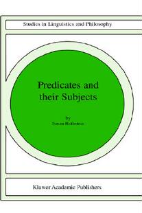 【预售】Predicates and Their Subjects