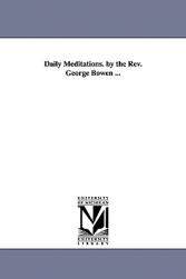 【预售】Daily Meditations. by the REV. George Bowen ...