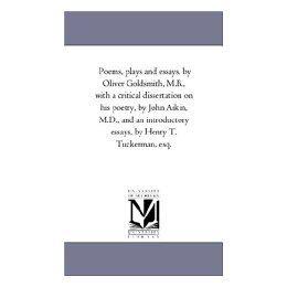 【预售】Poems, Plays and Essays, by Oliver Goldsmith, M.B.