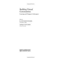【预售】Building Virtual Communities: Learning and Change in