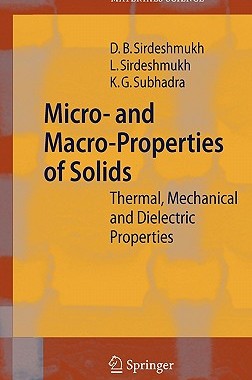 【预售】Micro- And Macro-Properties of Solids: Thermal