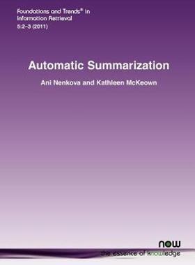 【预售】Automatic Summarization