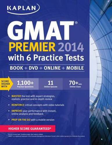 【预售】Kaplan GMAT Premier 2014 with 6 Practice Tests: Book