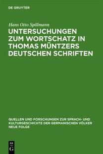 Zum Untersuchungen 预售 Muntzers Thomas Wortschatz