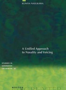 【预售】A Unified Approach to Nasality and Voicing