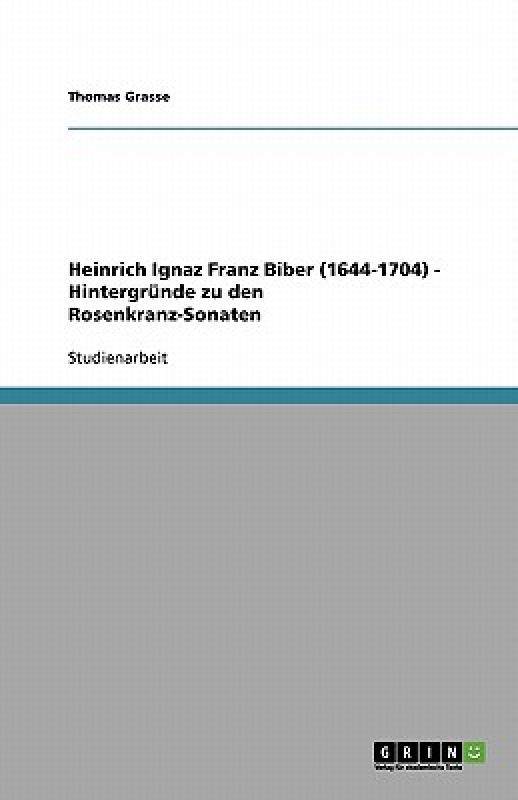 【预售】heinrich ignaz franz biber (1644-1704) - hintergr