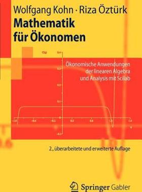 【预售】Mathematik Fur Okonomen: Okonomische Anwendungen Der