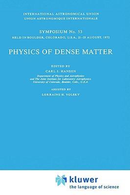 【预售】Physics of Dense Matter