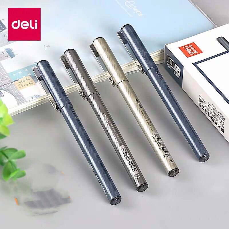 得力文具中性笔0.38针管S46黑色
