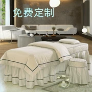 Làm đẹp giường bốn bộ bông thân thiện với da bông đơn giản massage cơ thể vật lý trị liệu cao cấp thẩm mỹ viện bộ chăn - Trang bị tấm