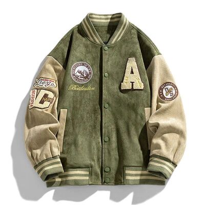 New Baseball Jacket Men Fashion Embroidered Jackets Coats Hi