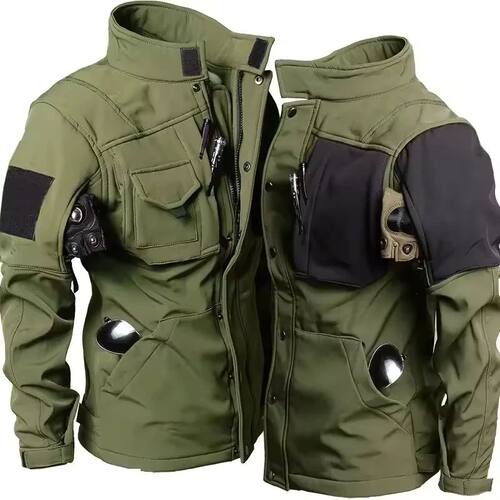 Tactical Shark Men's Soft Shell Jacket Fleece Lined Waterpro