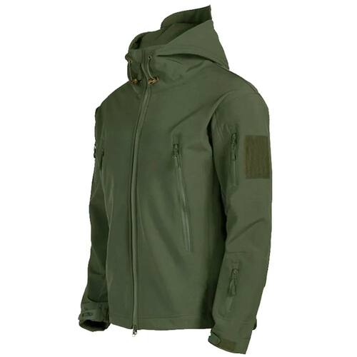 TRAF 2024 New Fashionable Shark Skin Soft Shell Jacket Men's