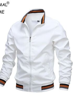 Autumn and Winter Men's Stand Collar Casual Zipper Jacket Ou