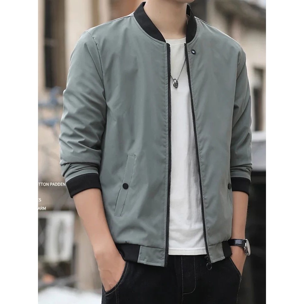 Men's casual trend fashion Windproof outdoor sports zipper s